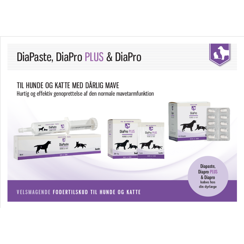 Doseringskort - DiaPaste, DiaPro &amp; DiaPro PLUS